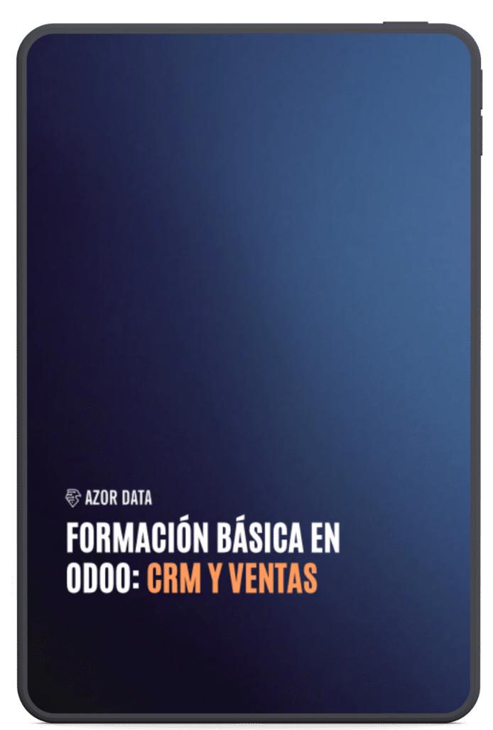 Portada de PDF sobre informacion de formacion basica en odoo con consultoria Azor Data