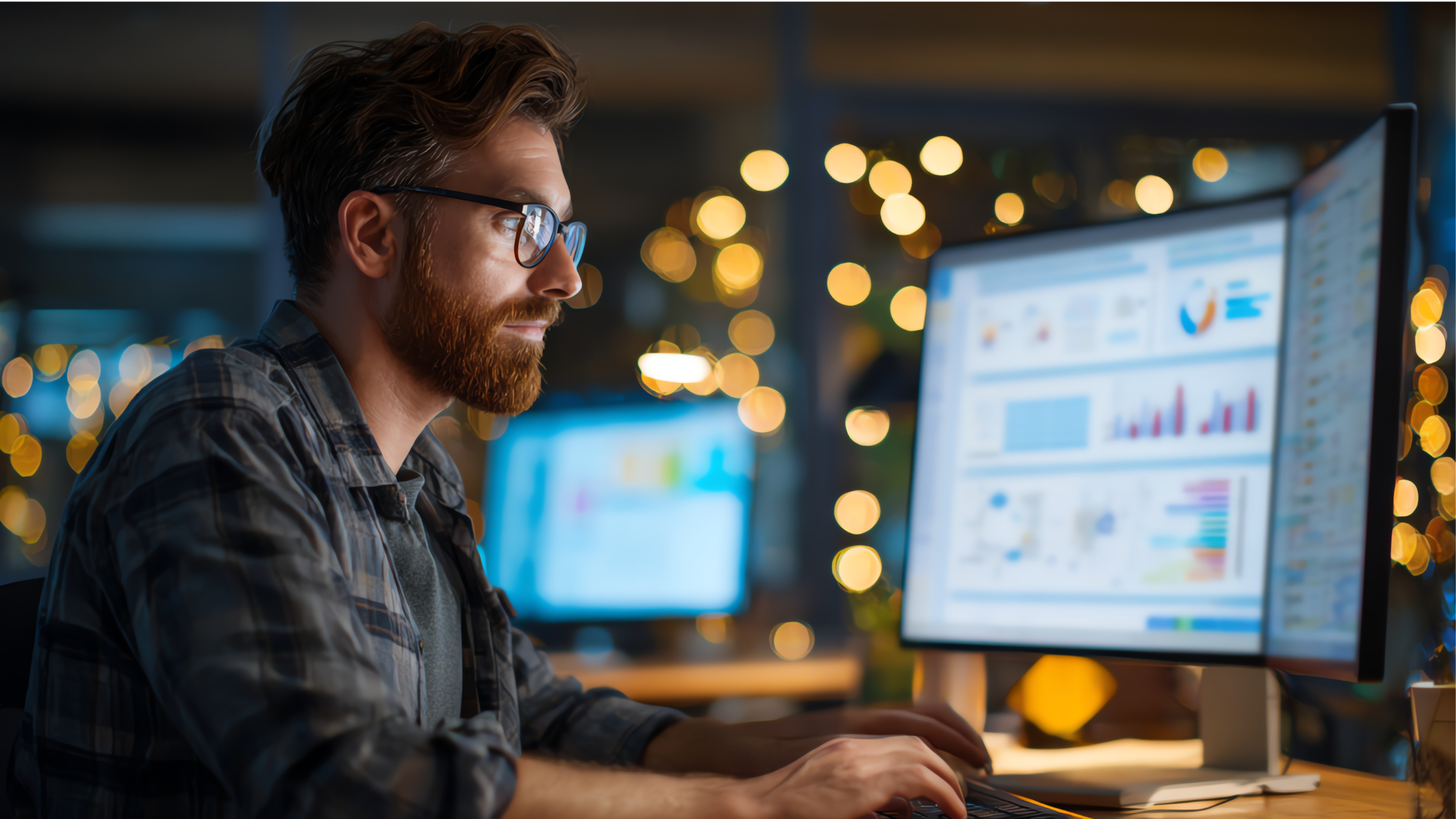 imagen de persona investigando sobre ERP